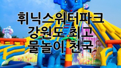 휘닉스워터파크: 강원도 최고 물놀이 천국!